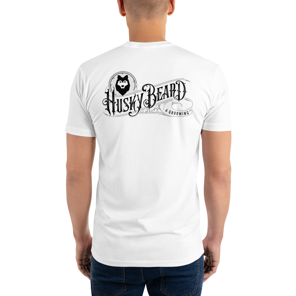 Husky Beard &amp; Grooming T-shirt Large Logo on Back