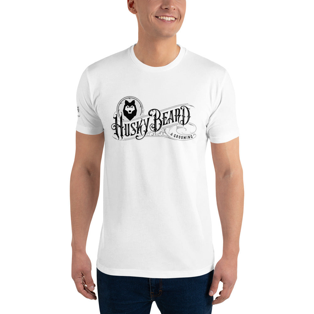 Husky Beard &amp; Grooming T-Shirt Large Logo on Front