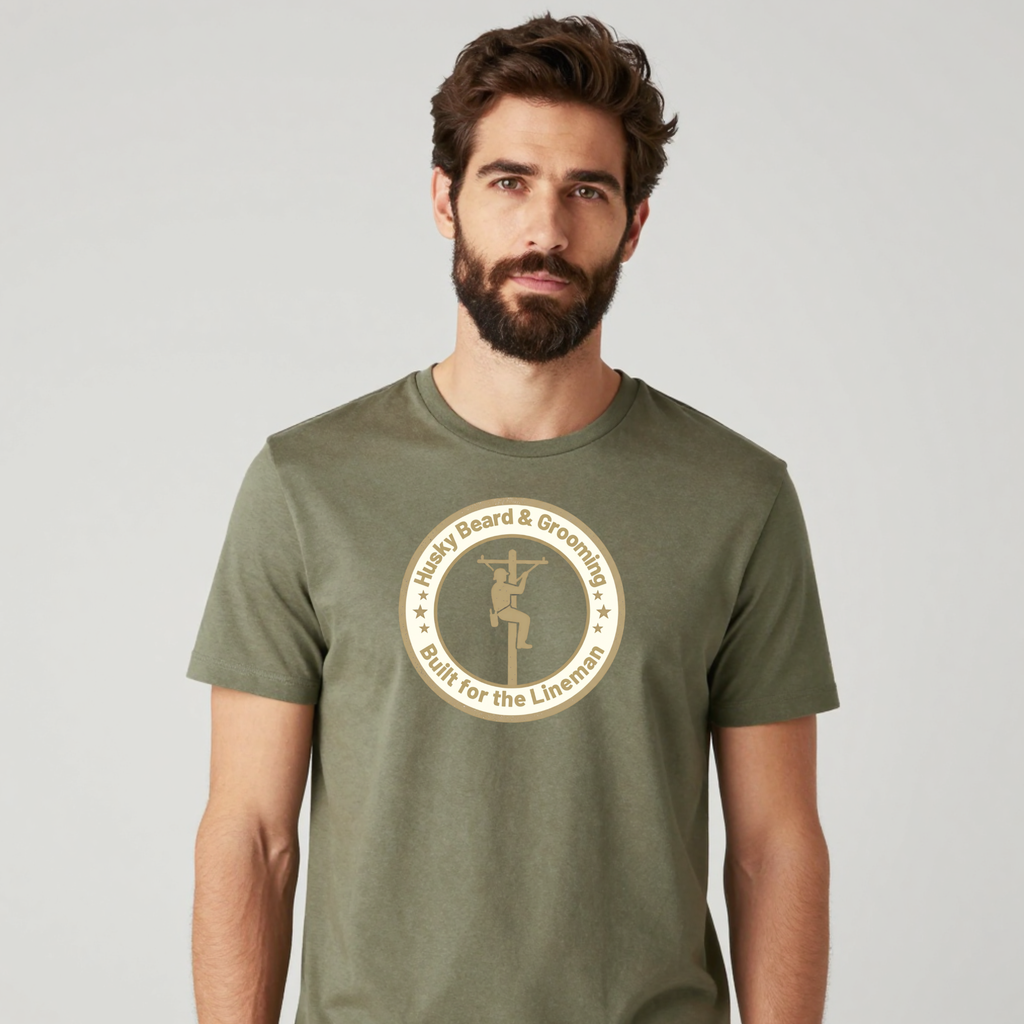 The Lineman Tee - Husky Beard