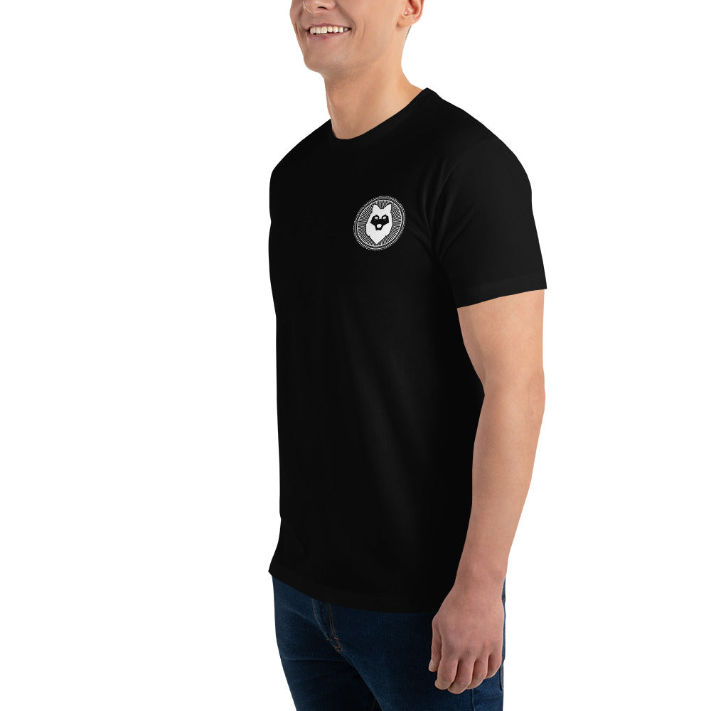 Husky Beard &amp; Grooming T-shirt Large Logo on Back | Black