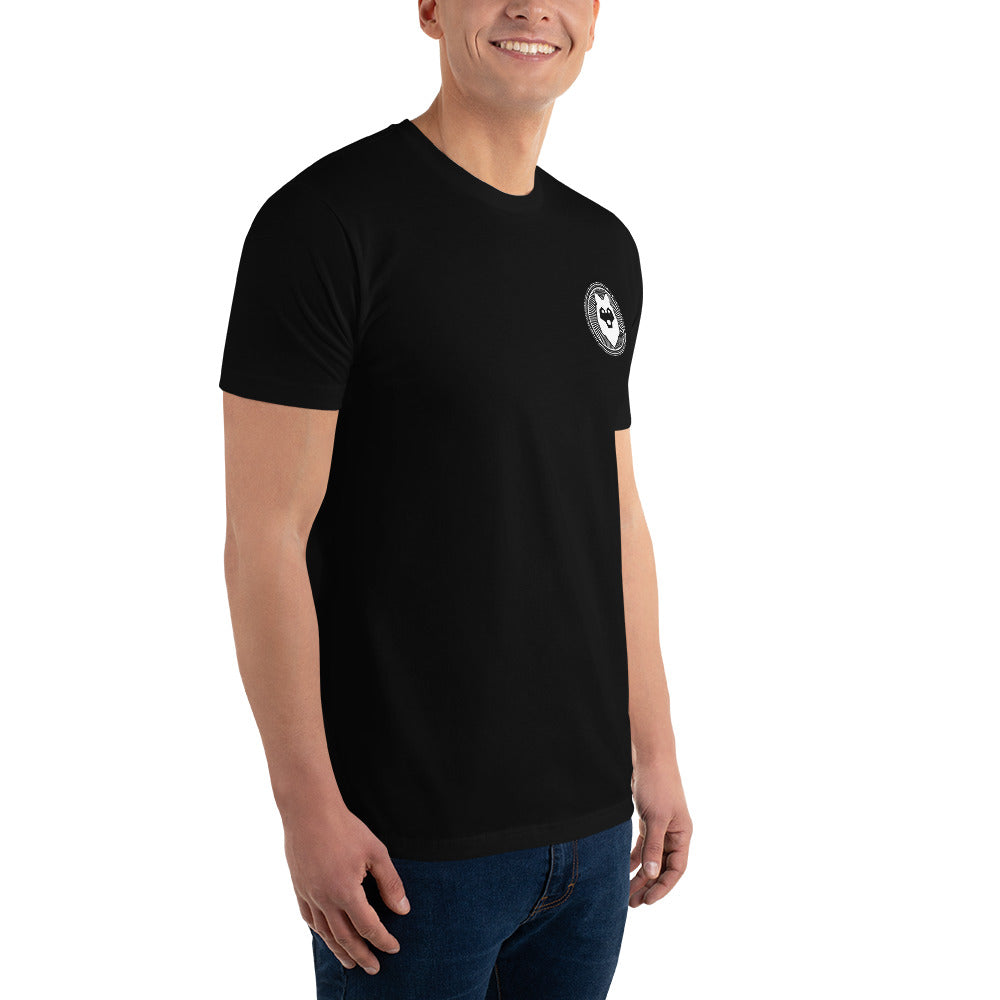 Husky Beard & Grooming T-shirt Large Logo on Back | Black