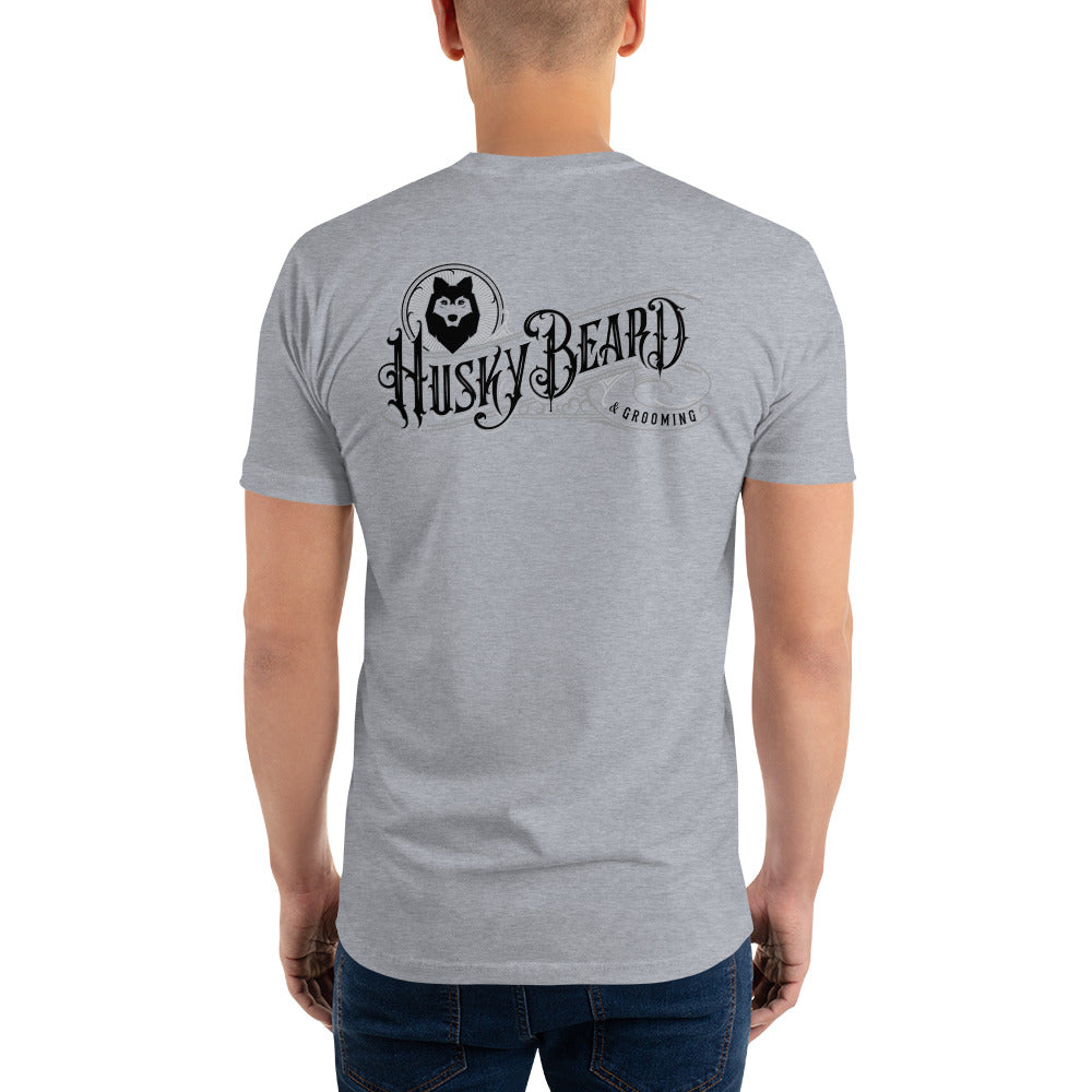 Husky Beard & Grooming T-shirt Large Logo on Back