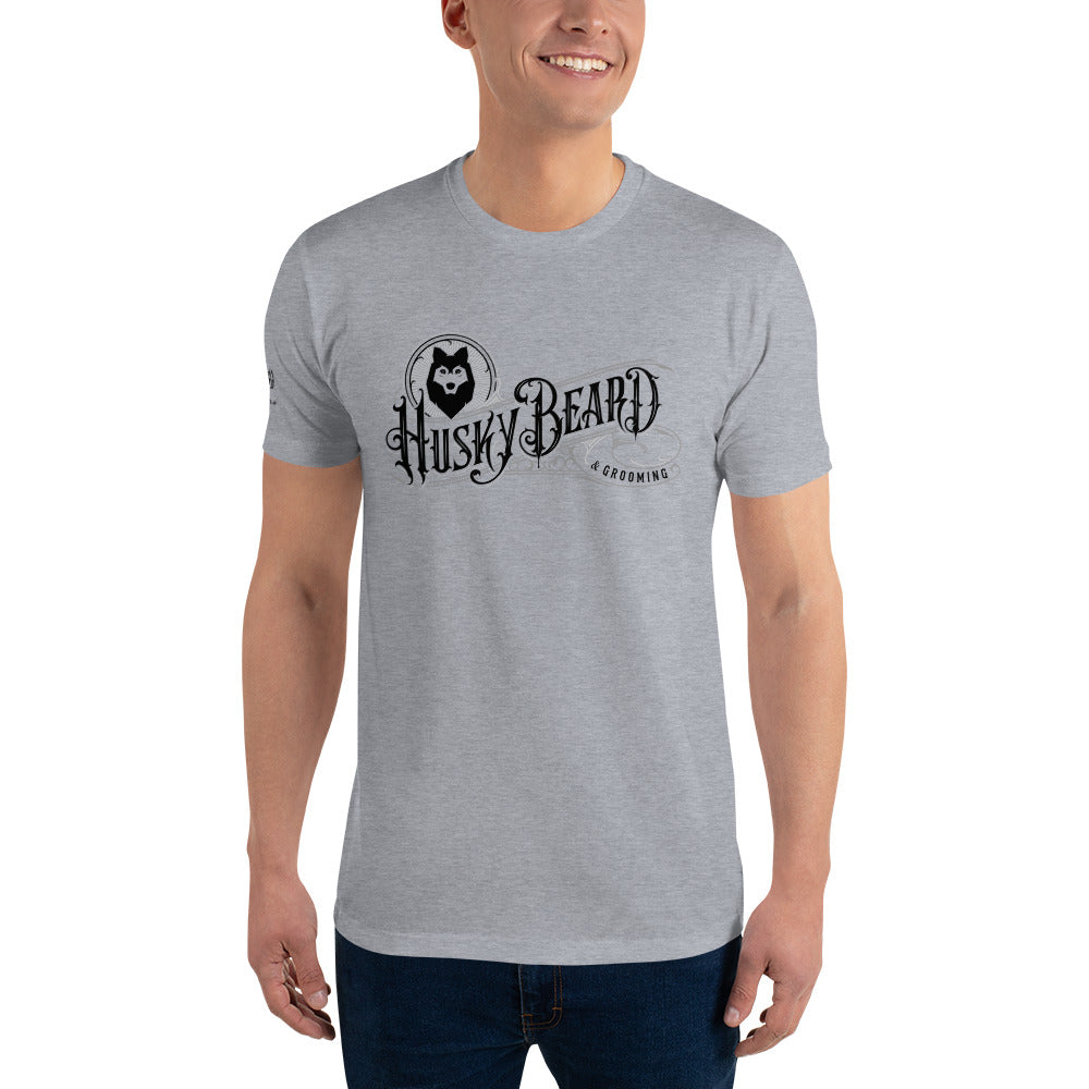 Husky Beard & Grooming T-Shirt Large Logo on Front