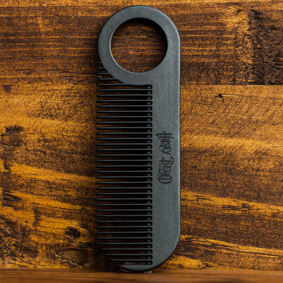 Mustache &amp; Beard Comb | Carbon Fiber